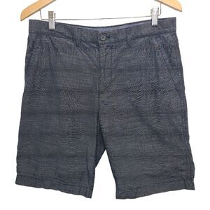Tommy Hilfiger Mens Blue 100% Cotton Flat Front Shorts 32